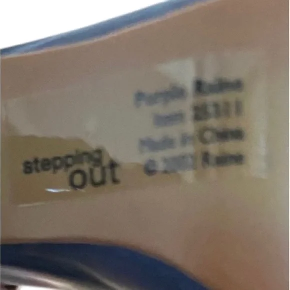 Just the Right Shoe Purple Rain Stepping Out miniature Stiletto Heel collectible - Picture 7 of 8